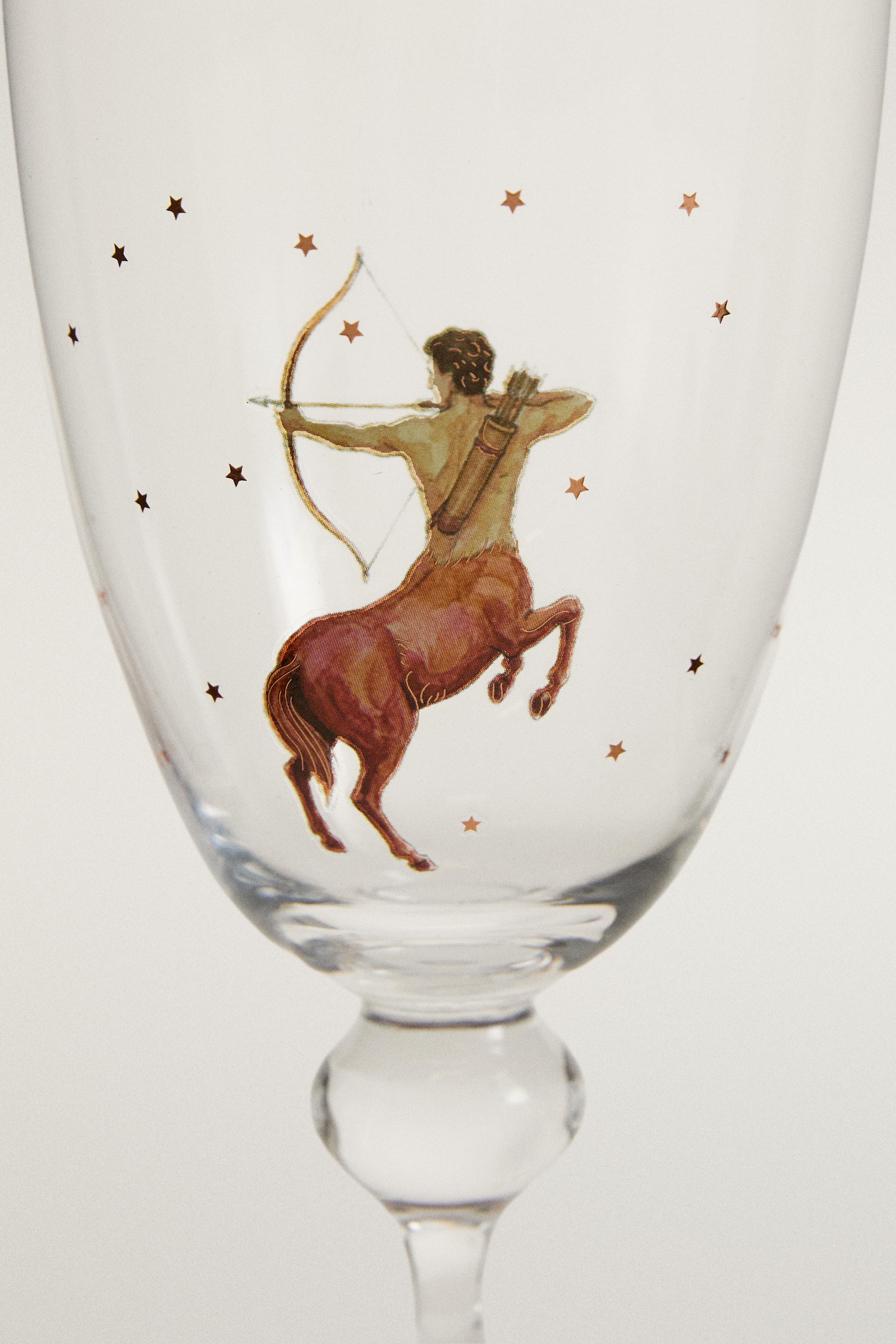 SAGITTARIUS ZODIAC WINE GLASS | MARISA BERENSON